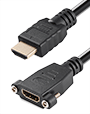 Thin HDMI Panel Mount Extension Cable