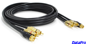 S-Video Cable With Stereo RCA Audio