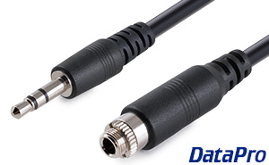 Panel Mount 3.5mm Stereo Extension Cable