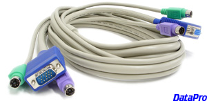 KVM Cable: VGA and PS2