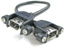 FireWire Dual Panel-Mount Cable