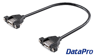 USB 2.0 Dual Panel-Mount Cable