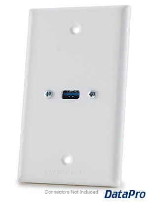 USB Wall Plate - Single