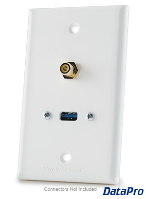 USB and RCA Wall Plate