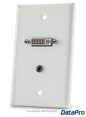 DVI and 3.5mm Audio Wall-Plate