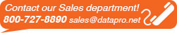 Contact DataPro at 800-727-8890