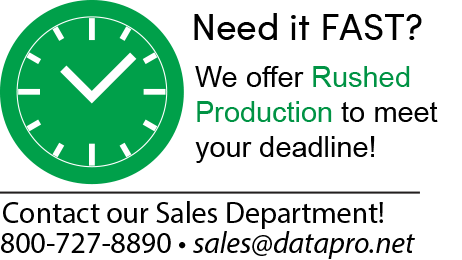 Rush and Expedited Production Available