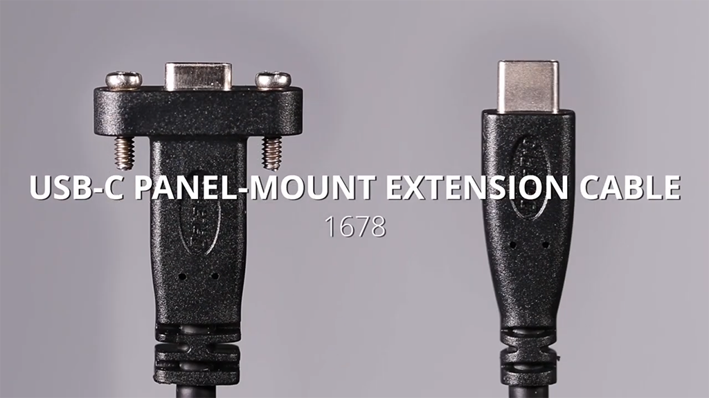New Panel-Mount USB-C Cable video