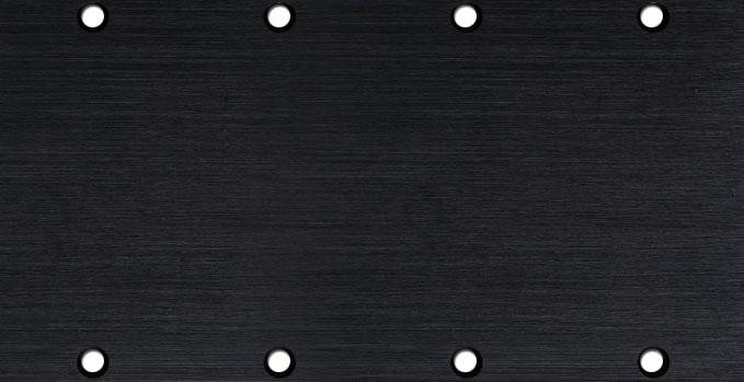 Black&nbsp;Anodized&nbsp;Aluminum Rack Module (Double)