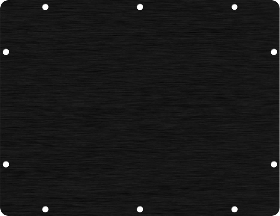 Black&nbsp;Anodized&nbsp;Aluminum Pelican 1200 Panel