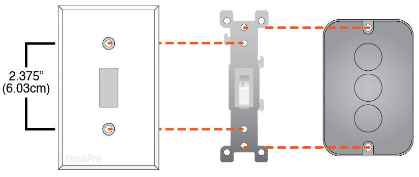 Gang Plate Device or Light Switch Mount