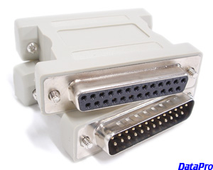 Null Modem Adaptor DB25FM