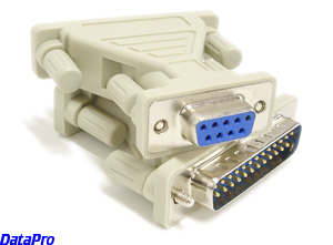 RS232 Adaptor DB09F/DB25M (AT)