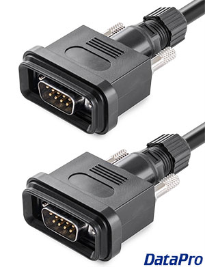 Waterproof IP67 DB9 Male-Male Serial Cable