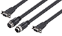 Non-Term VGA Spliced Dual Panel-Mount Cable