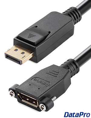 Panel Mount DisplayPort 1.4 Extension Female-Male