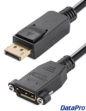 Thin DisplayPort Panel-Mount Extension