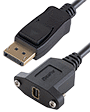 Panel Mount Mini DisplayPort to DisplayPort Cable