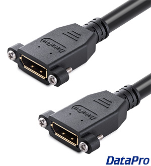 DisplayPort Dual Panel-Mount F/F Cable