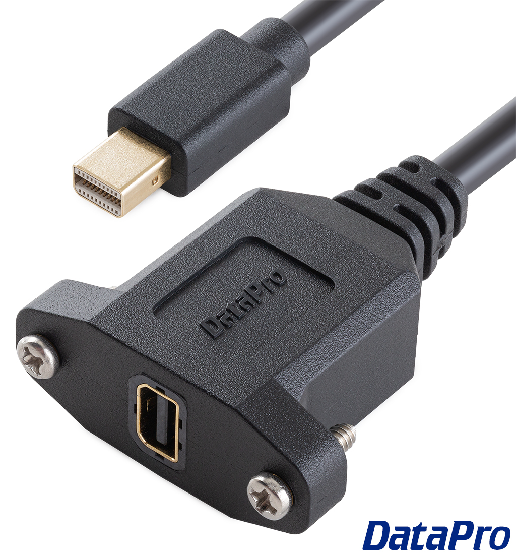Panel Mount Mini DisplayPort Extension Cable -- DataPro