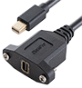 Panel Mount Mini DisplayPort Extension Cable