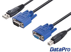 KVM Cable: VGA and USB