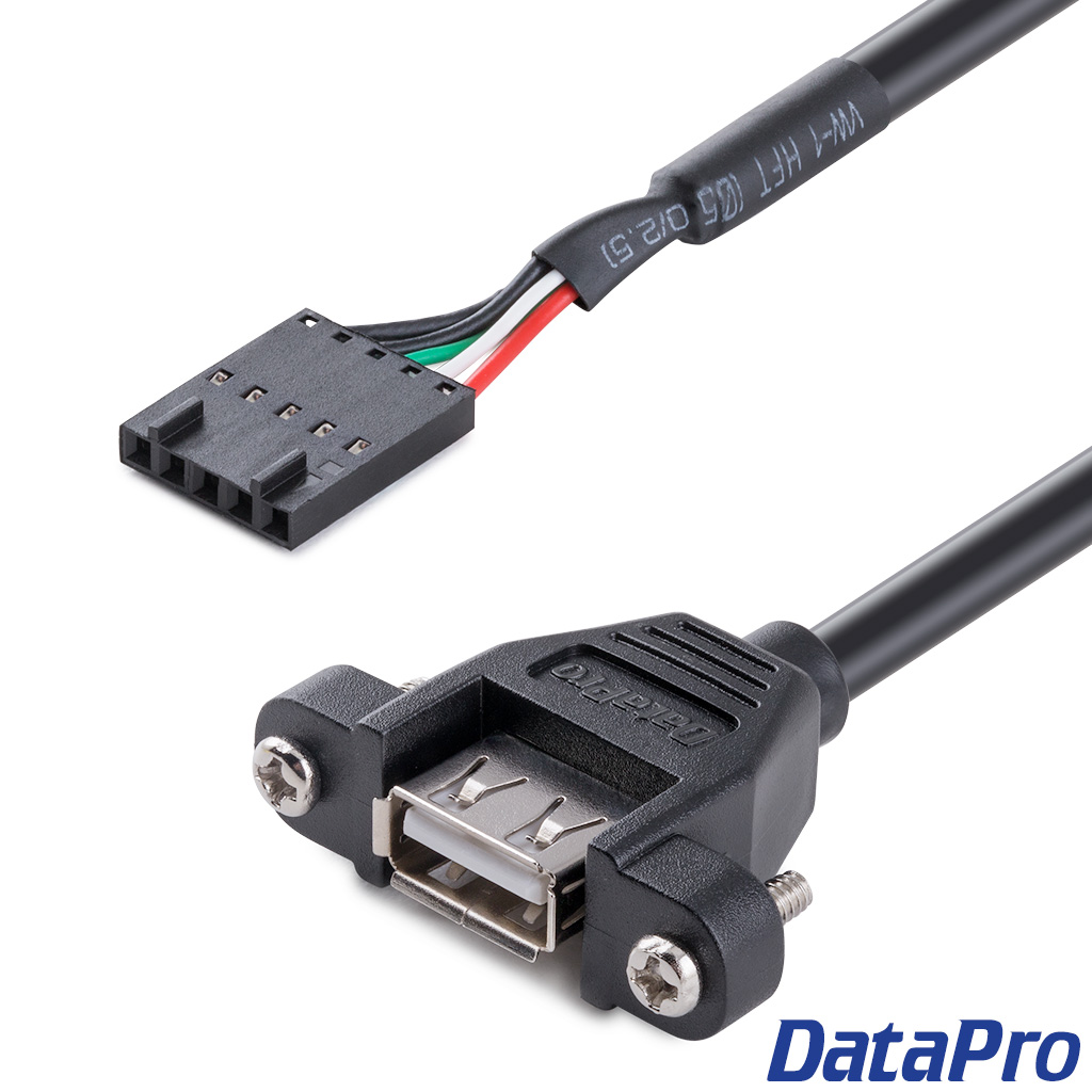 Panel Mount DMX Male 5-pin Extension Cable M-F -- DataPro