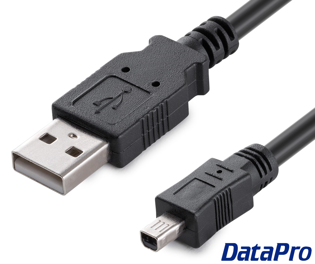 USB 2.0 A to 4-Pin Mini-B -- DataPro