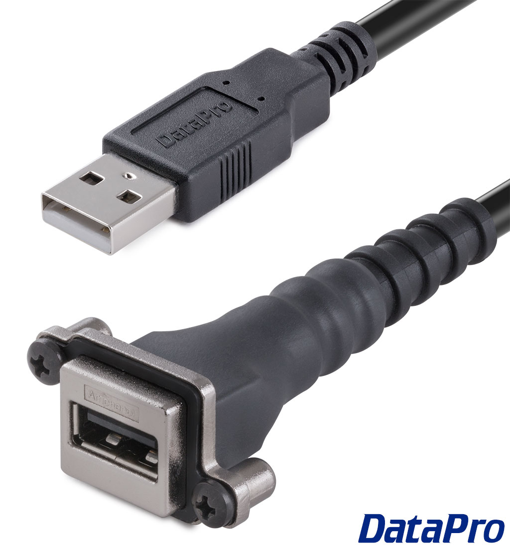 Panel Mount 22mm,Head Femle A/Back Male C USB-17 ONPOW 2PCS Double USB 3.1，with 60cm Cable USB-17-BK Black