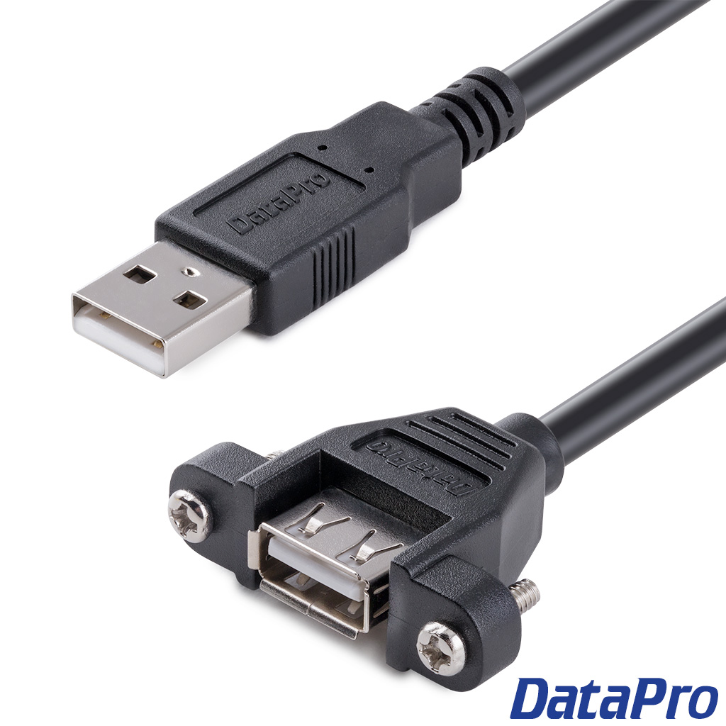USB Panel-Mount Type A Cable -- DataPro