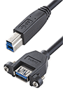 USB 3.0 Panel-Mount A to B Cable