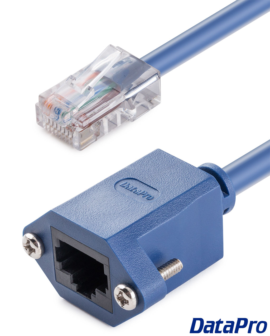 Panel-Mount Ethernet RJ45 Cat5e Extension Cable -- DataPro