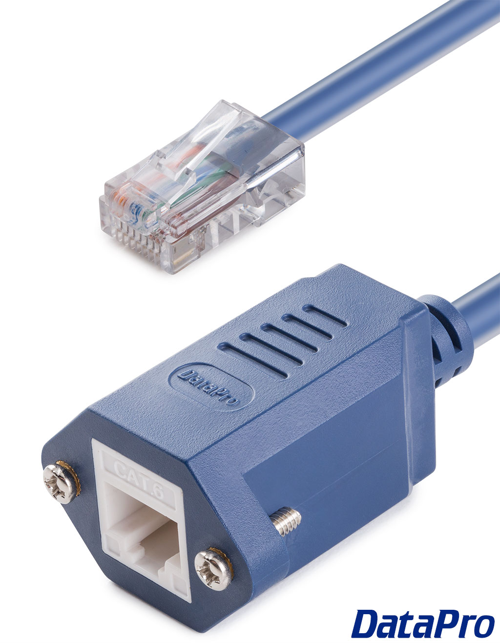 1000M CAT6 RJ45 Ethernet Extension Cable with Panel Mount (30cm)  MDY-RJ45-E6-30