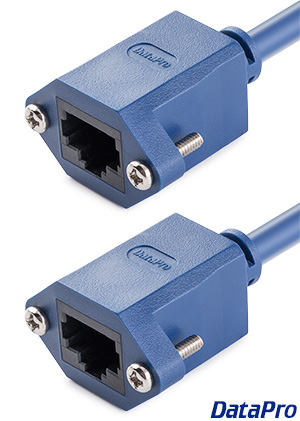 Dual Panel Mount Ethernet RJ45 Cat5e Cable