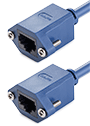 Dual Panel Mount Ethernet RJ45 Cat5e Cable