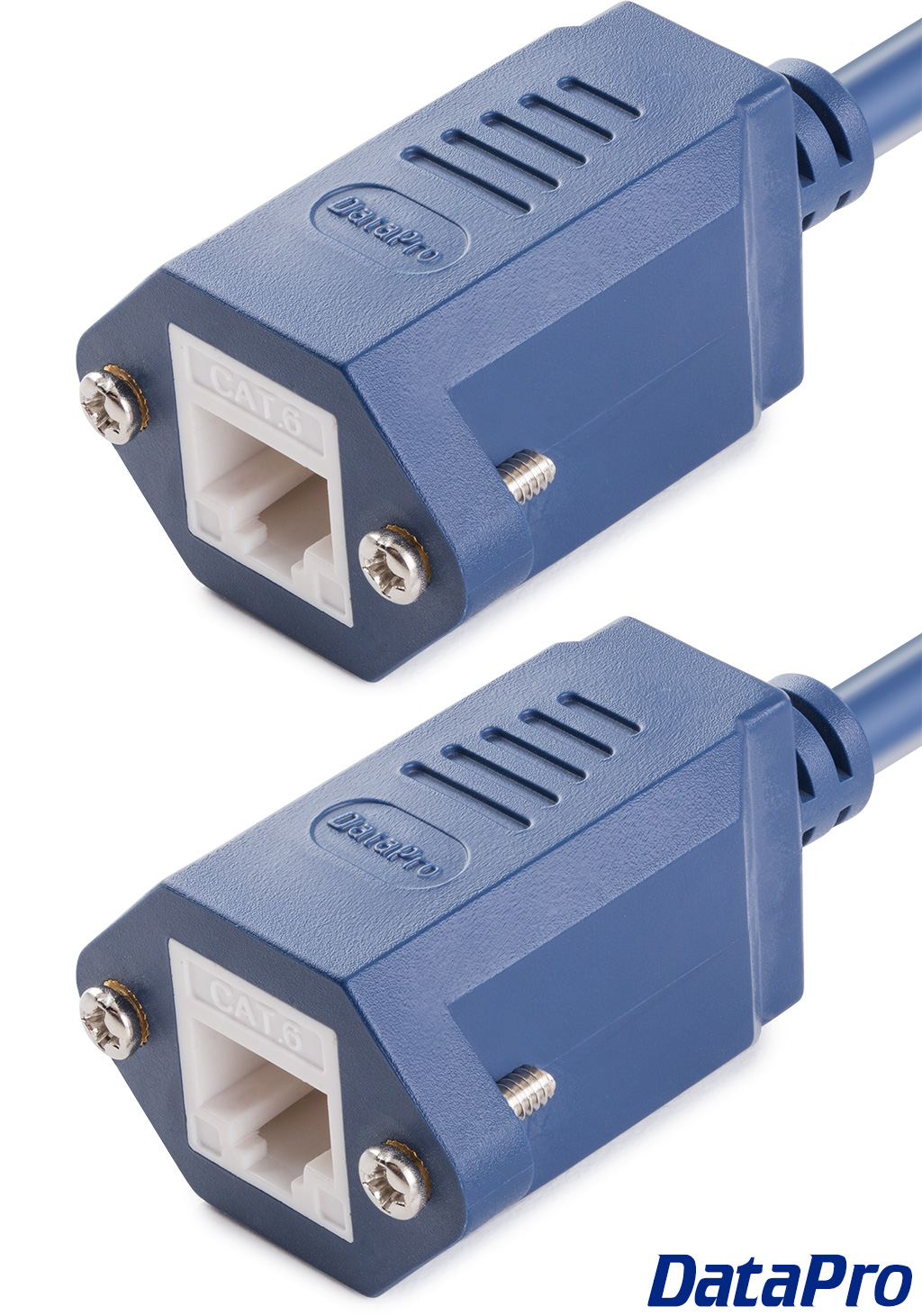 Dual Panel Mount Ethernet RJ45 Cat6 Extension Cable -- DataPro