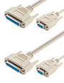 RS232 Null Modem Cable 9 & 25