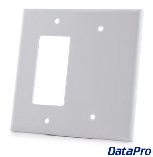 2 Gang Decora + Blank Wall Plate