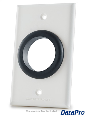 Wall Plate with Grommet Hole