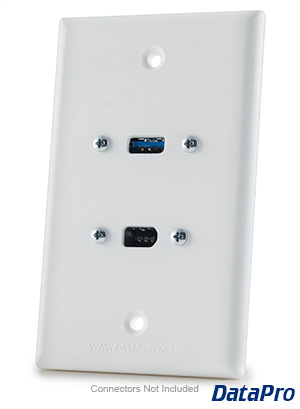 USB & FireWire Wall Plate