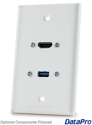 HDMI and USB Wall Plate