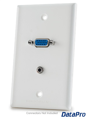 VGA & 3.5mm Stereo Wall Plate