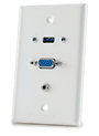 VGA & USB & 3.5mm Audio Wall Plate