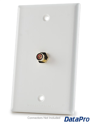 RCA/F-Type Single Wall Plate