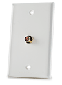 RCA/F-Type Single Wall Plate