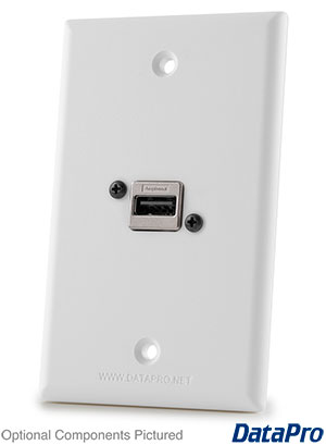 Waterproof USB Type-A Wall Plate