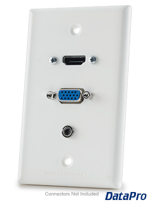 Faceplate HDMI, VGA, 3.5mm Audio