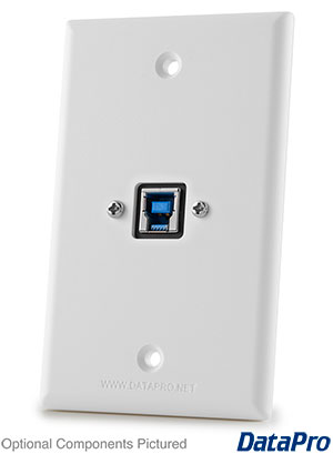 USB Type-B 3.0 Wall Plate