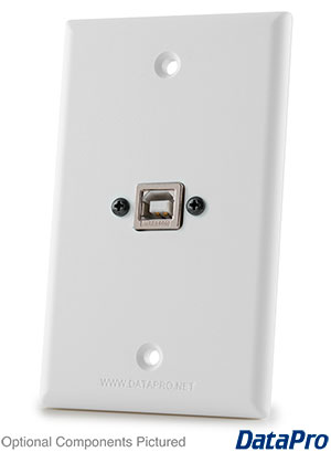 Waterproof USB-B Wall Plate