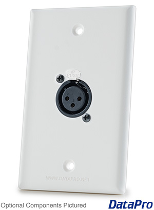 Wall Plate XLR Single